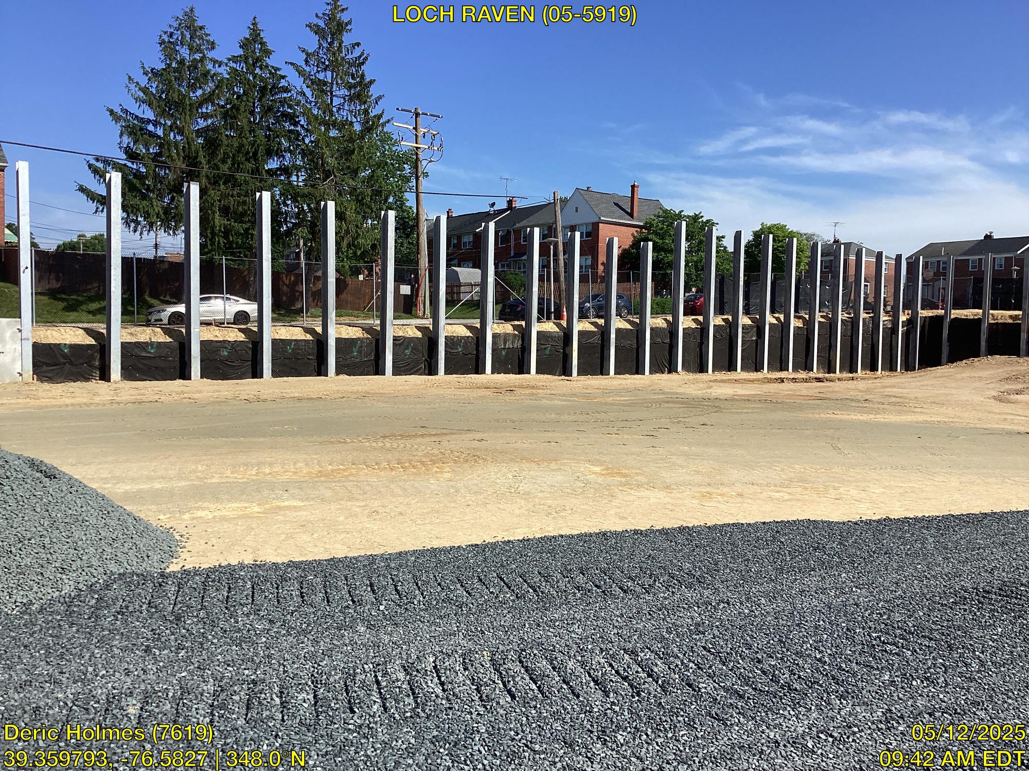 Installation of soldier piles