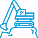 Excavation support in urban or sensitive areas